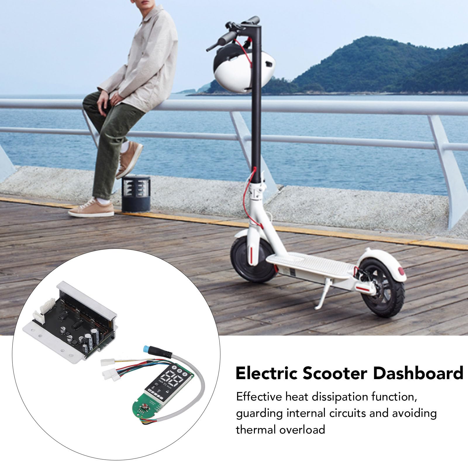 BuyWeek Elektroroller Controller Dashboard Kit für Xiaomi MI4 PRO, E-Roller Motherboard Controller Armaturenbrett Kit E-Scooter Ersatz Zubehör