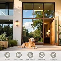 Vista 4 de Filmgoo Película de privacidad unidireccional para ventana, tratamiento de tinte de espejo diurno con control de calor UV, calcomanías de vinilo