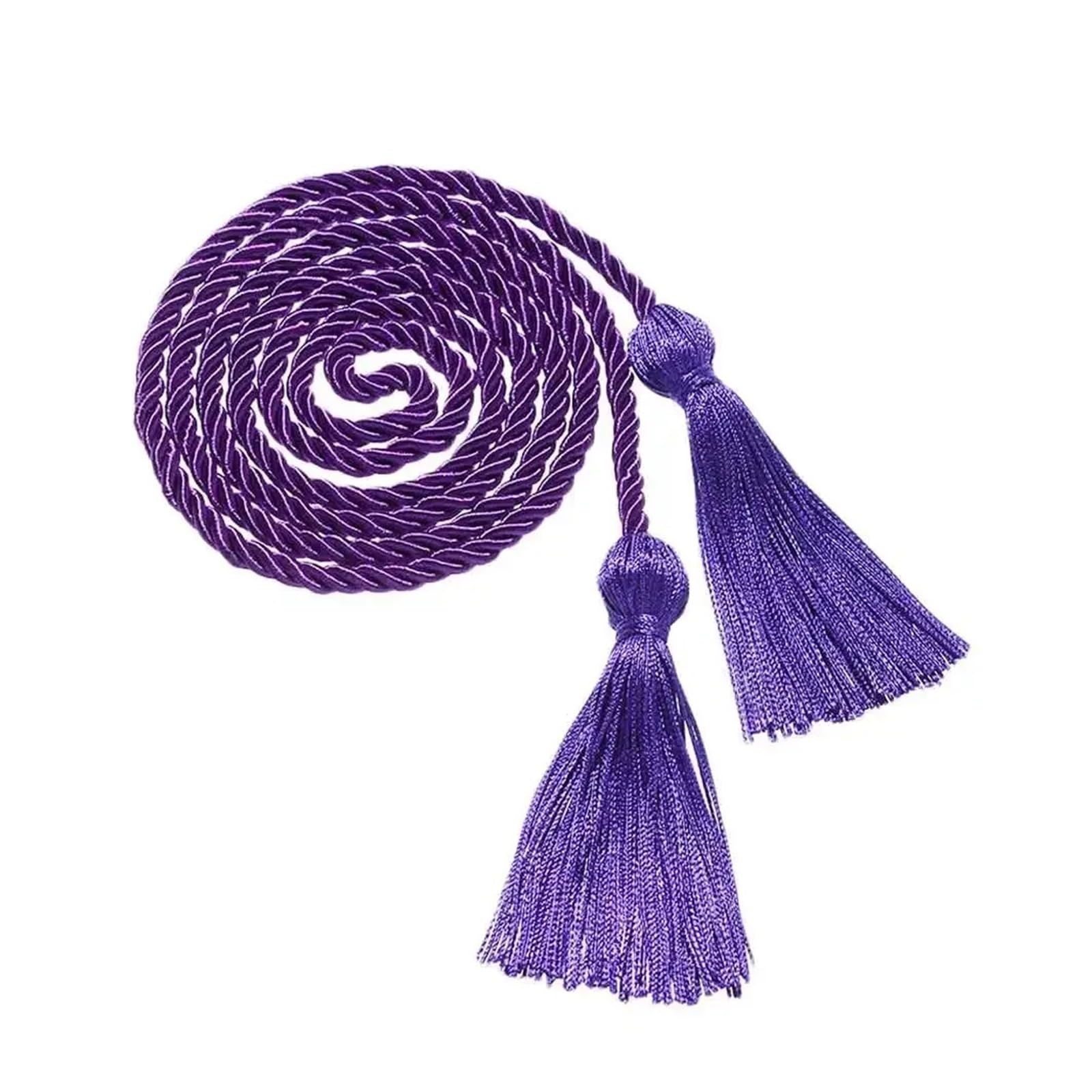 Tassel Graduation 10Pcs Graduation Honor Cords Craft Braided Tassels Drawstring Rope Yarn Cord For Students Bachelor Gown for Graduate Ceremonies and Memorials(Purple)