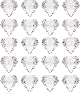 Qixivcom 25 Pcs 5g Clear Cream Box Jars Diamond Shaped Empty Refillable Cosmetic Container Jar Pot with Lid Makeup Sample Trial Case Storage for Lip Blam Lotion Creams Eye Shadow Nails Powder Jewelry