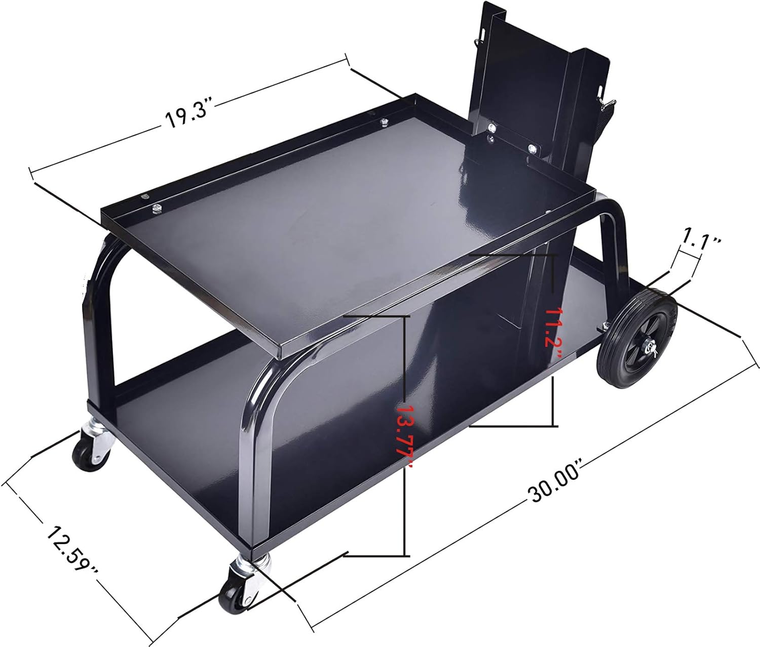 🔥 Hot Deals Aain Universal MIG Welding Cart, Rolling Welding Cart with Wheels for TIG MIG Welder, 110Lbs Capacity, Black Top Rated Aain Universal MIG Welding Cart, Rolling Welding Cart with Wheels for TIG MIG Welder, 110Lbs Capacity, Black