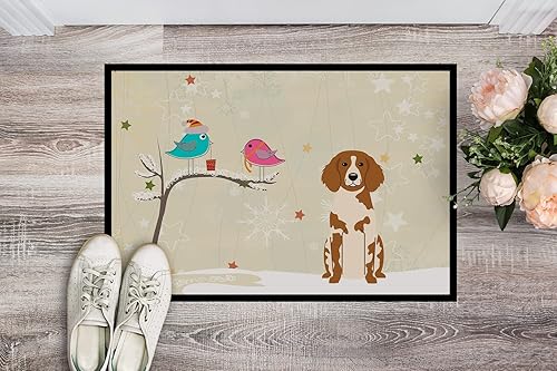 Miniatura 2 de Caroline's Treasures BB2544MAT Between Friends Brittany Spaniel - Felpudo de bienvenida para interiores o exteriores, 18 x 27 pulgadas, 27 pulgadas