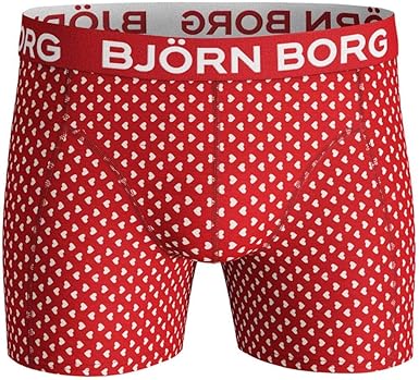 Björn Borg Men's Shorts Sammy BB Little Love Boxer Briefs, High Risk Red, M  : Amazon.co.uk: Clothing