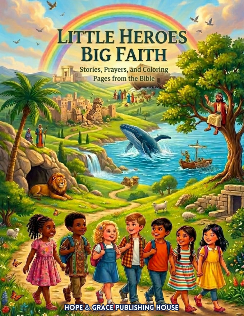 Little Heroes, Big Faith: Stories, Prayers, and Coloring Pages from the Bible