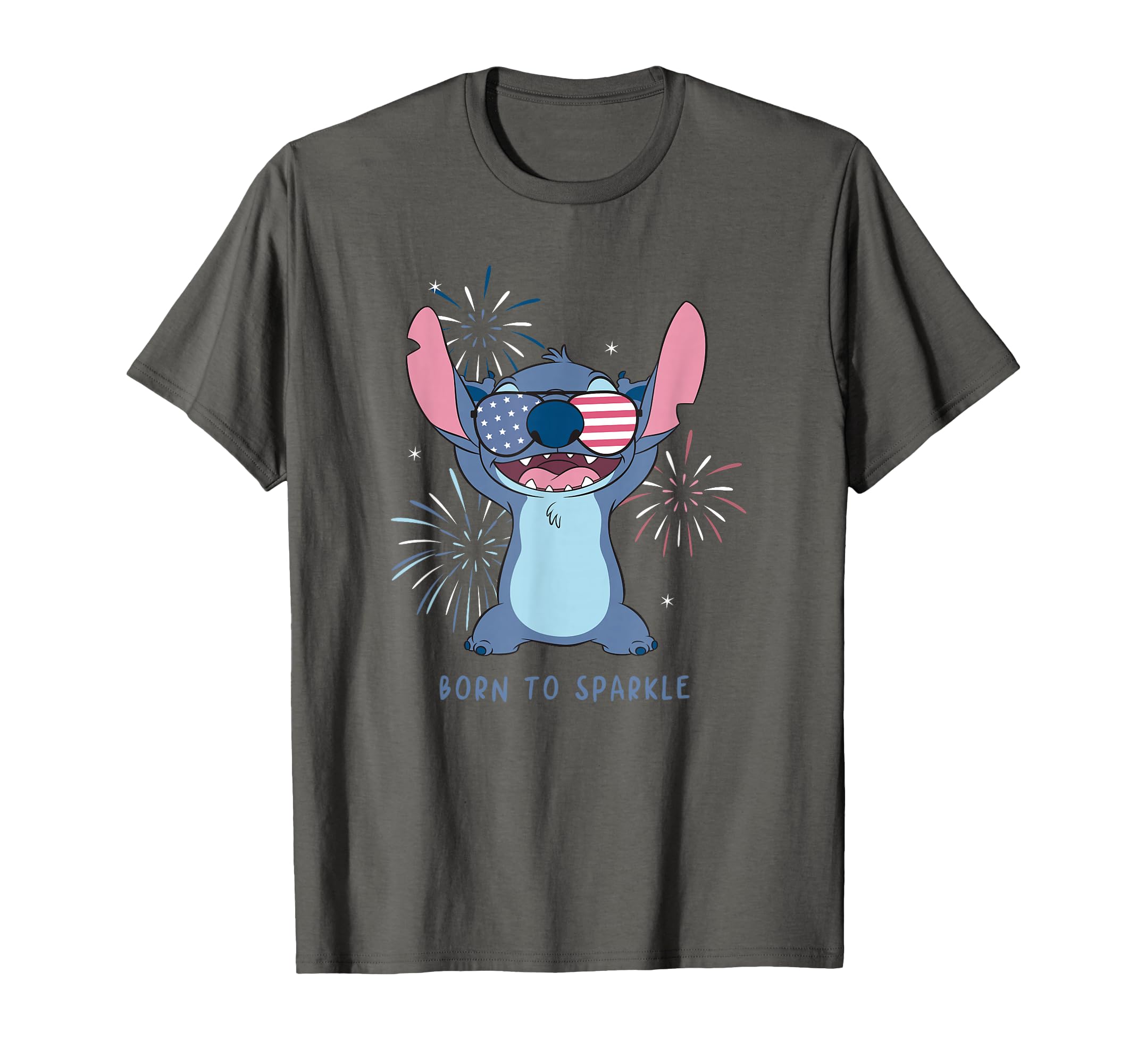 Disney Lilo & Stitch 4th of July Born to Sparkle Americana T-Shirt