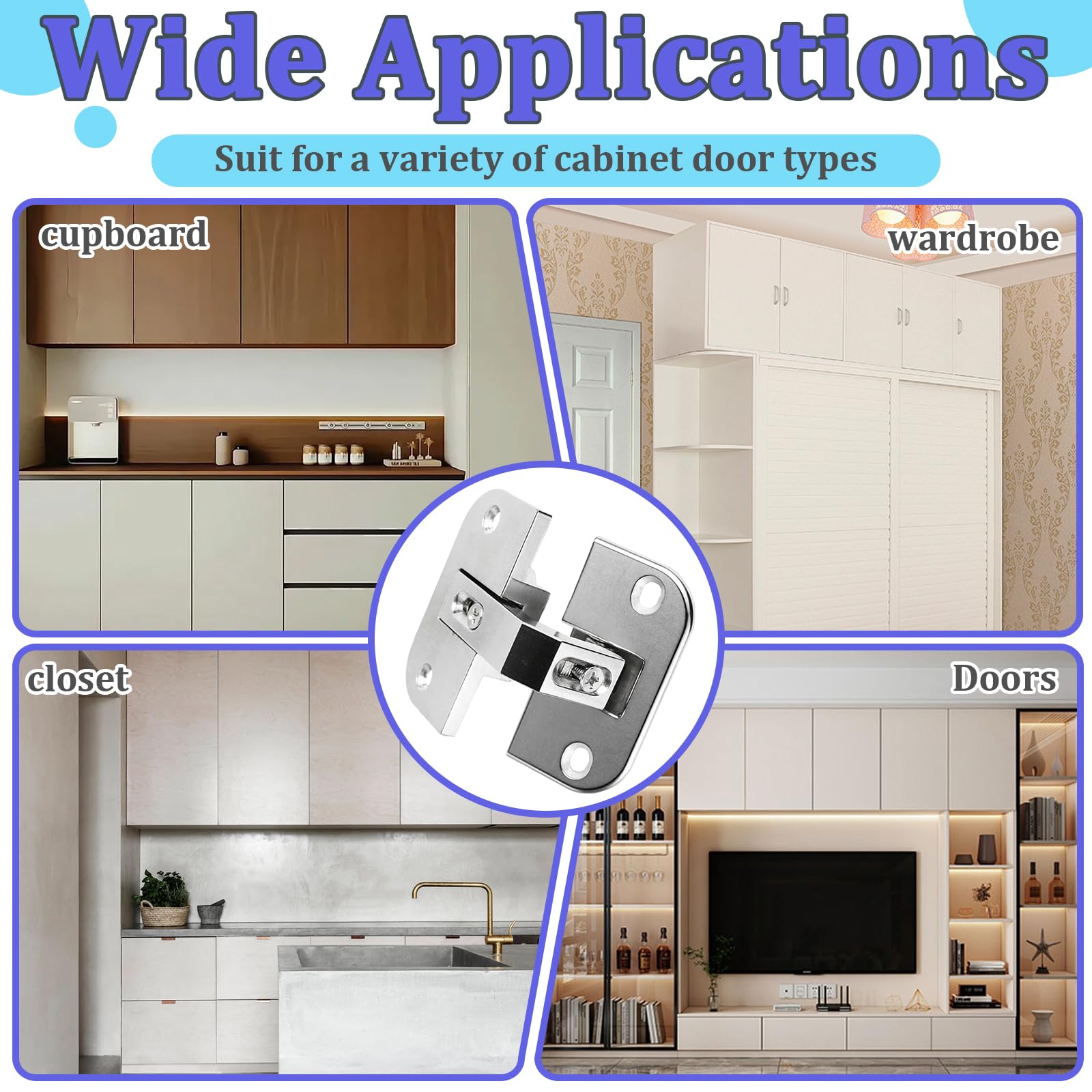 Adjustable Cabinet Hinges - Kamrexi Pie Cut -7