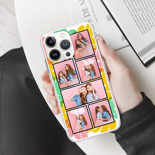 Miniatura 3 de CUBICER Fundas de teléfono personalizadas con imágenes personalizadas, a prueba de golpes, para mamá, mujeres, mamá, hijo, transparente, delgada, de