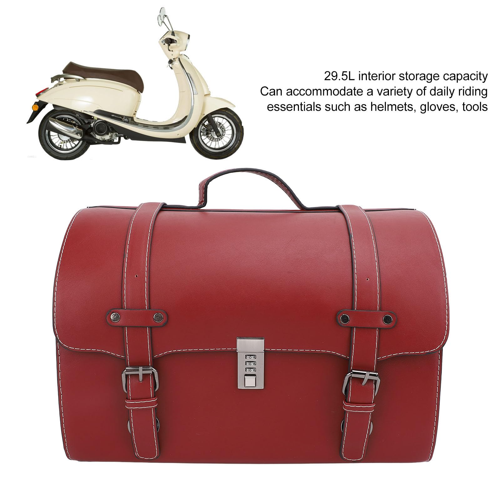 CHICIRIS Borsa Tanica Moto Impermeabile PU Con Tracolla Universale, 29.5L