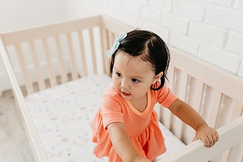 Miniatura 8 de Copper Pearl Sábanas de punto prémium para cuna de bebé para colchones estándar, Bayside