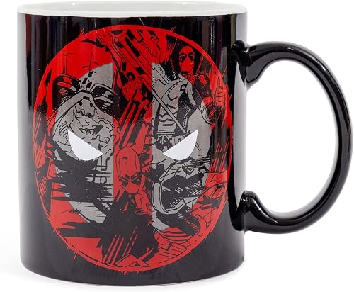 Deadpool Marvel Comics Merc With A Mouth Ceramic Mug | Coffee Cup For Tea, Cocoa, Beverages | Holds 20 Ounces