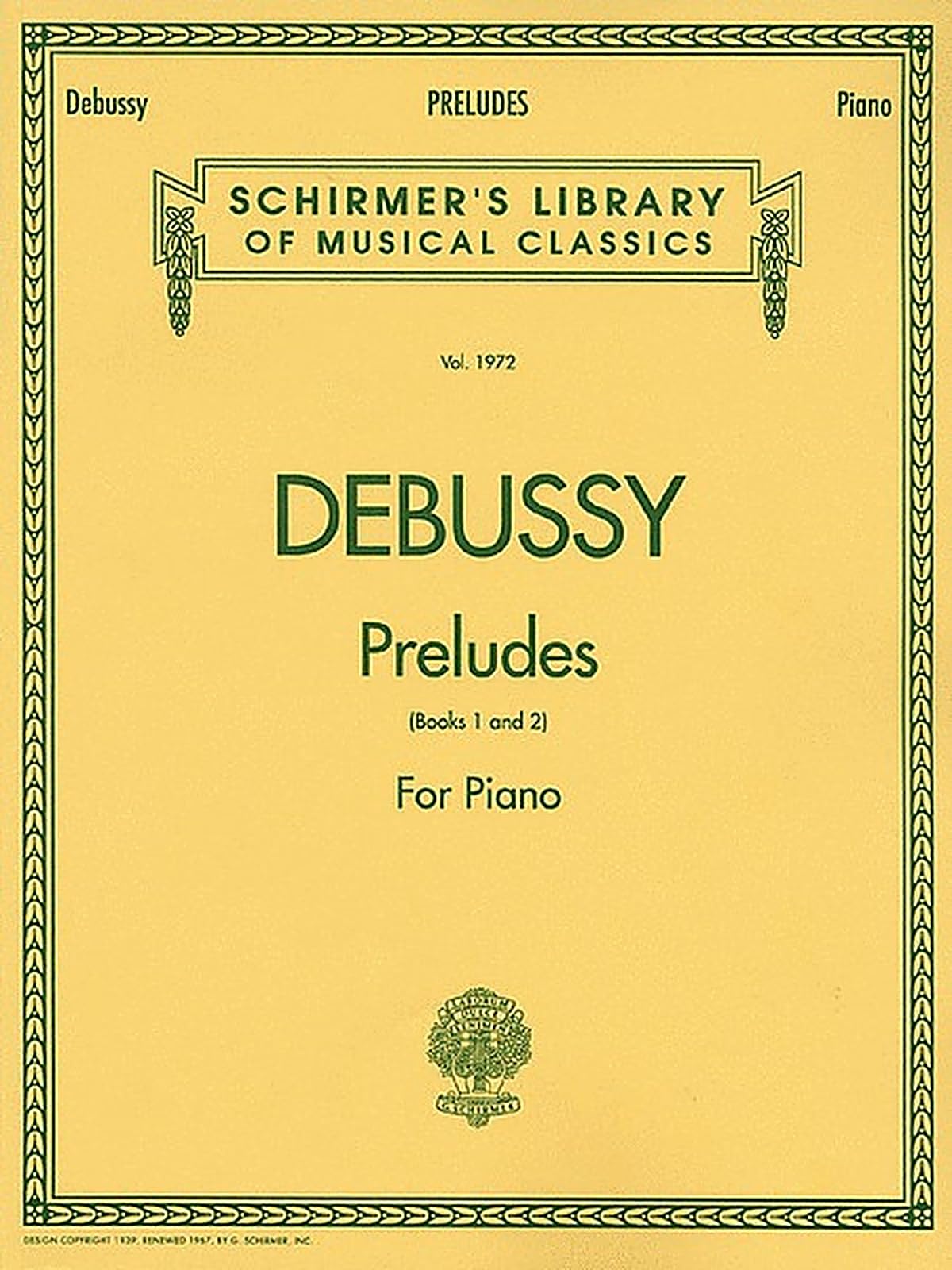Preludes - Books 1 and 2: Piano Solo (Schirmer's Library of Musucal Classics)