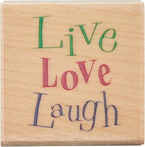 Amazon こどものかお チェリッシュスタンプg Live Love Laugh 0796 012 文房具 オフィス用品 文房具 オフィス用品