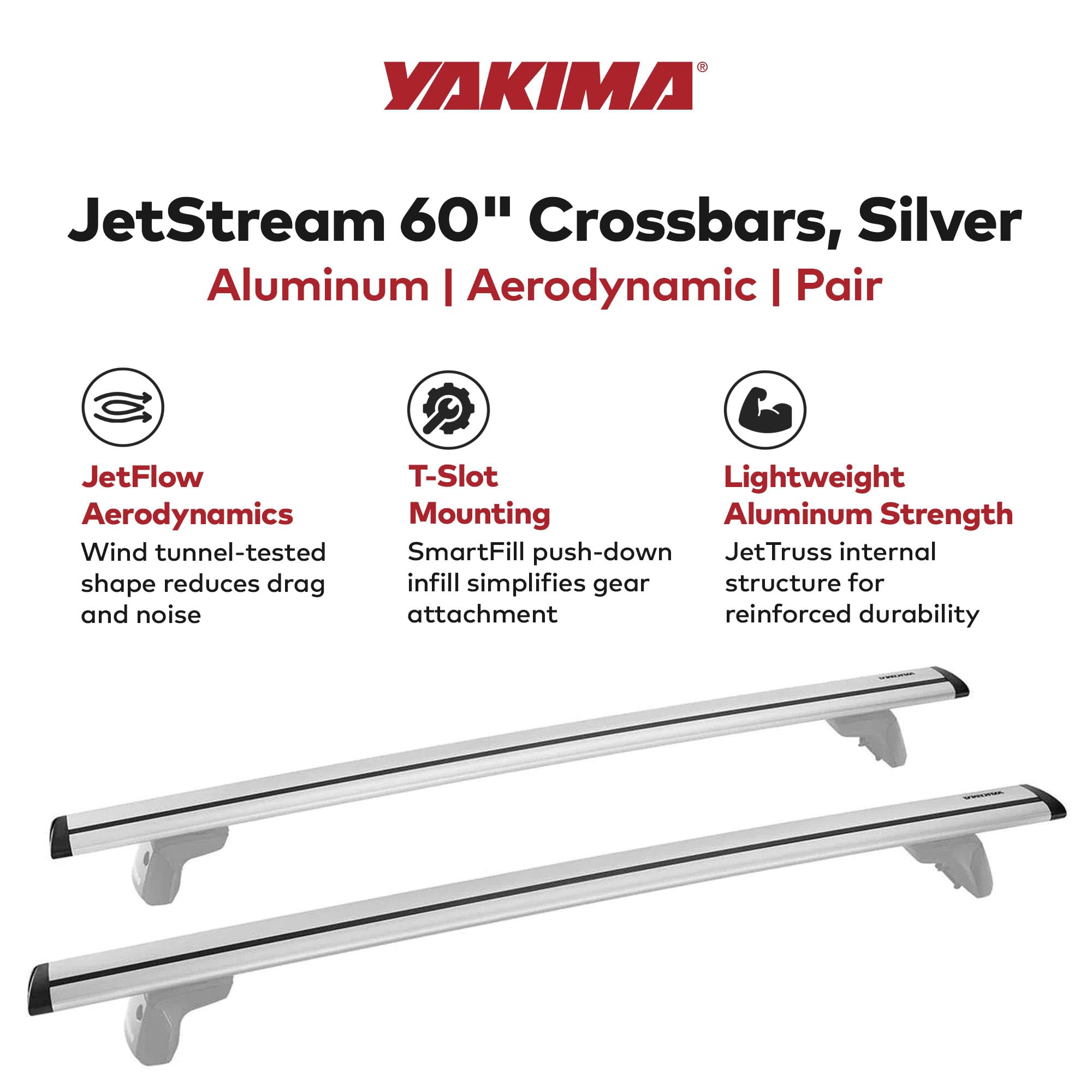 Amazon | YAKIMA ジェットストリームバー エアロダイナミック クロス 