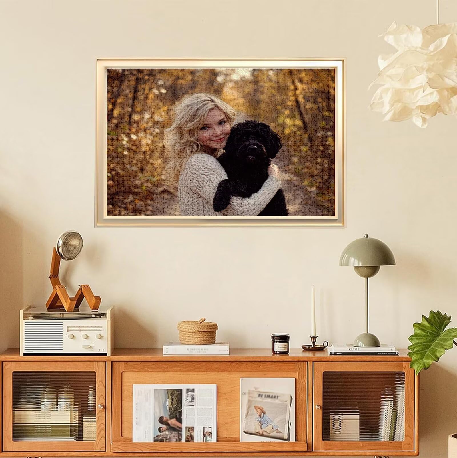 Puzzle Personalizado con Foto, Personalizada Rompecabezas Personalizado Diseña tu Logo Foto o Texto, Personalizado Navidad Halloween San Valentín Parejas Niños Familia Amigos h-4269