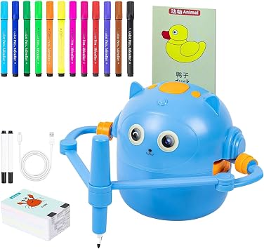 Drawing Robot for Kids Smart Interactive Educational Painting Toys with 100 | Drawing Robot Art Painting Machine for Kindergarten Students Boys Girls Children Family Friends