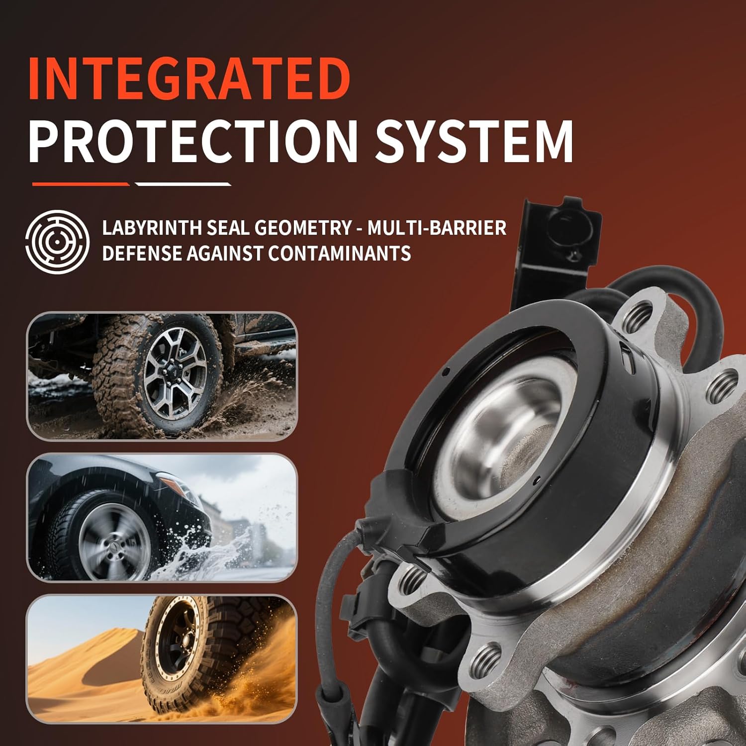 DRIVESTAR 515107 2WD Only Front Wheel Hub and Bearing Assembly Passenger Side for Chevrolet Colorado 2004 05 06 07 08, 06-08 for GMC Canyon, for Isuze i-280 2006/i-290/i-370 07-08