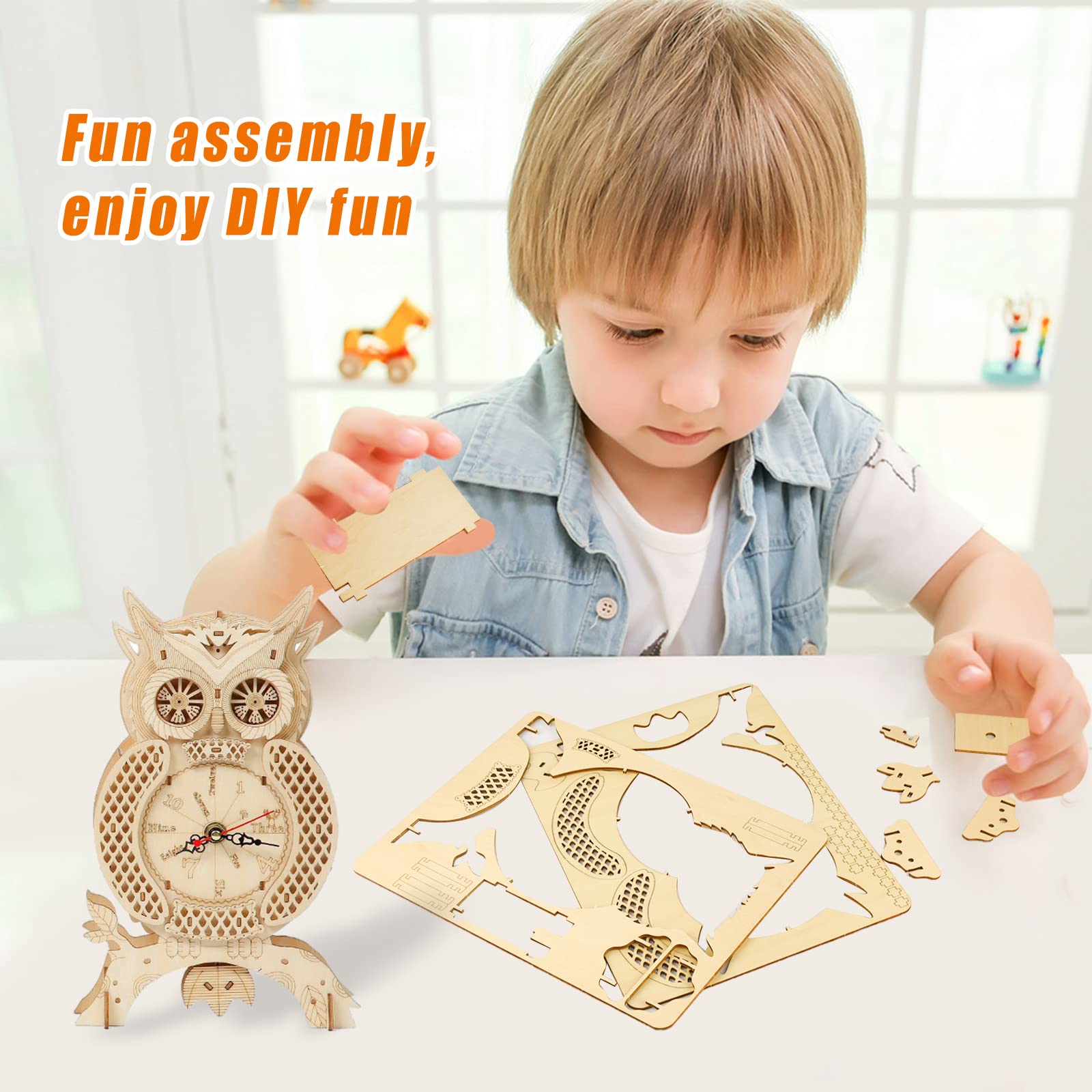 Puzzle 3D In Legno Gufo – 150 Pezzi, Kit Creativo Per Adulti E Bambini, Sviluppo Abilità E Decorazione Casa