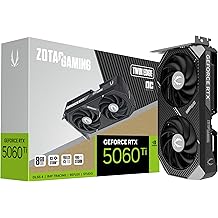 ZOTAC Gaming GeForce RTX 5060 Ti 8GB Twin Edge OC DLSS 4 8GB GDDR7 128-bit 28 Gbps PCIE 5.0 Gaming Graphics Card, IceStorm 2.0 Cooling, SFF-Ready, ZT-B50610H-10A