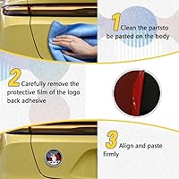 Vista 6 de Insignias de automóvil 3D, emblema calificado para veteranos, insignia automotriz de metal de 4 x 4, calcomanías de emblema redondo, emblemas