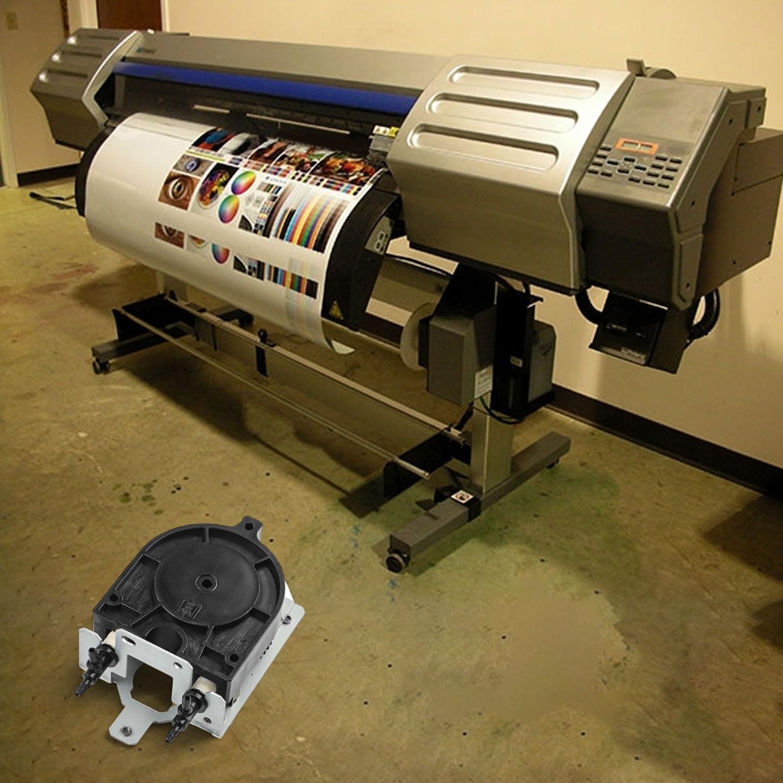 Zilimontt Lösungsmittelbeständige Tintenpumpe mit T-Armaturen für Roland Breitformatdrucker, kompatibel mit den Modellen SC-540, XJ-540, VP-540, VP-300, XR-640, RS-540, für XC-540,