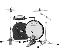 Pearl Conjunto compacto de bateria Traveler de 45,7 cm e tarola de 25,4 cm com bolsa (pratos e ferragens vendidos separadamente)*
