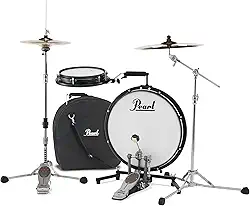 Pearl Conjunto compacto de bateria Traveler de 45,7 cm e tarola de 25,4 cm com bolsa (pratos e ferragens vendidos separadamente)*