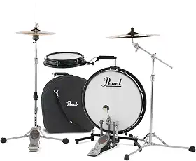 Pearl Conjunto compacto de bateria Traveler de 45,7 cm e tarola de 25,4 cm com bolsa (pratos e ferragens vendidos separadamente)*