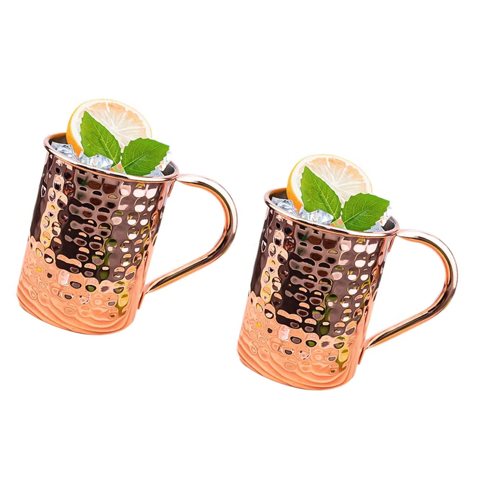 FROMCEO 400ml Copper Plated Drinking Cup Perfect for Coffee Tea Cocktails Elegant Copper Glass