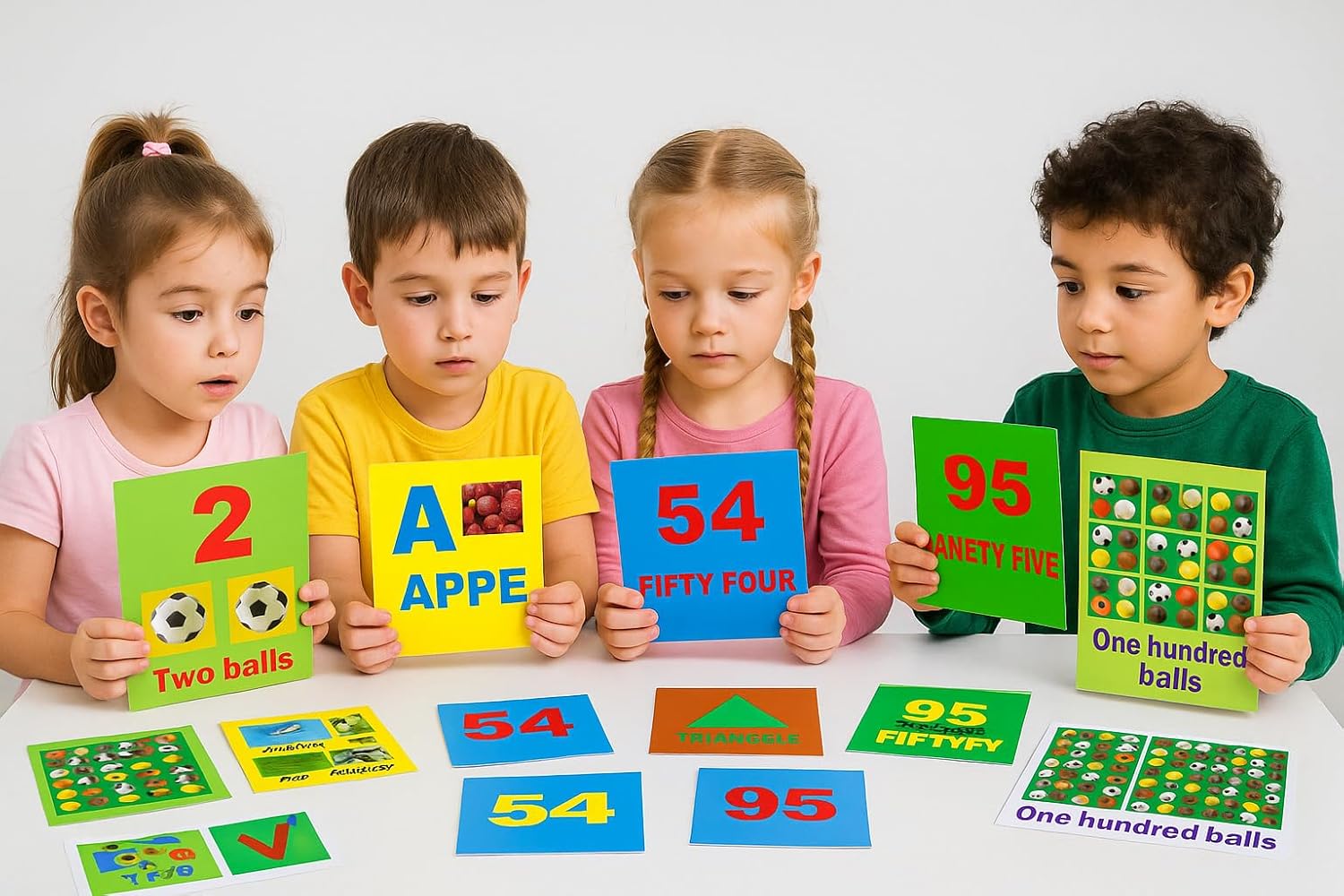 Number Flash Cards for Toddlers - Durable Toddler Flash Cards - Learn Counting Flashcards Numbers 1–100 -Help Kids Count Games | Kids Toys Numbers Match for Preschoolers Kindergarten 2-6