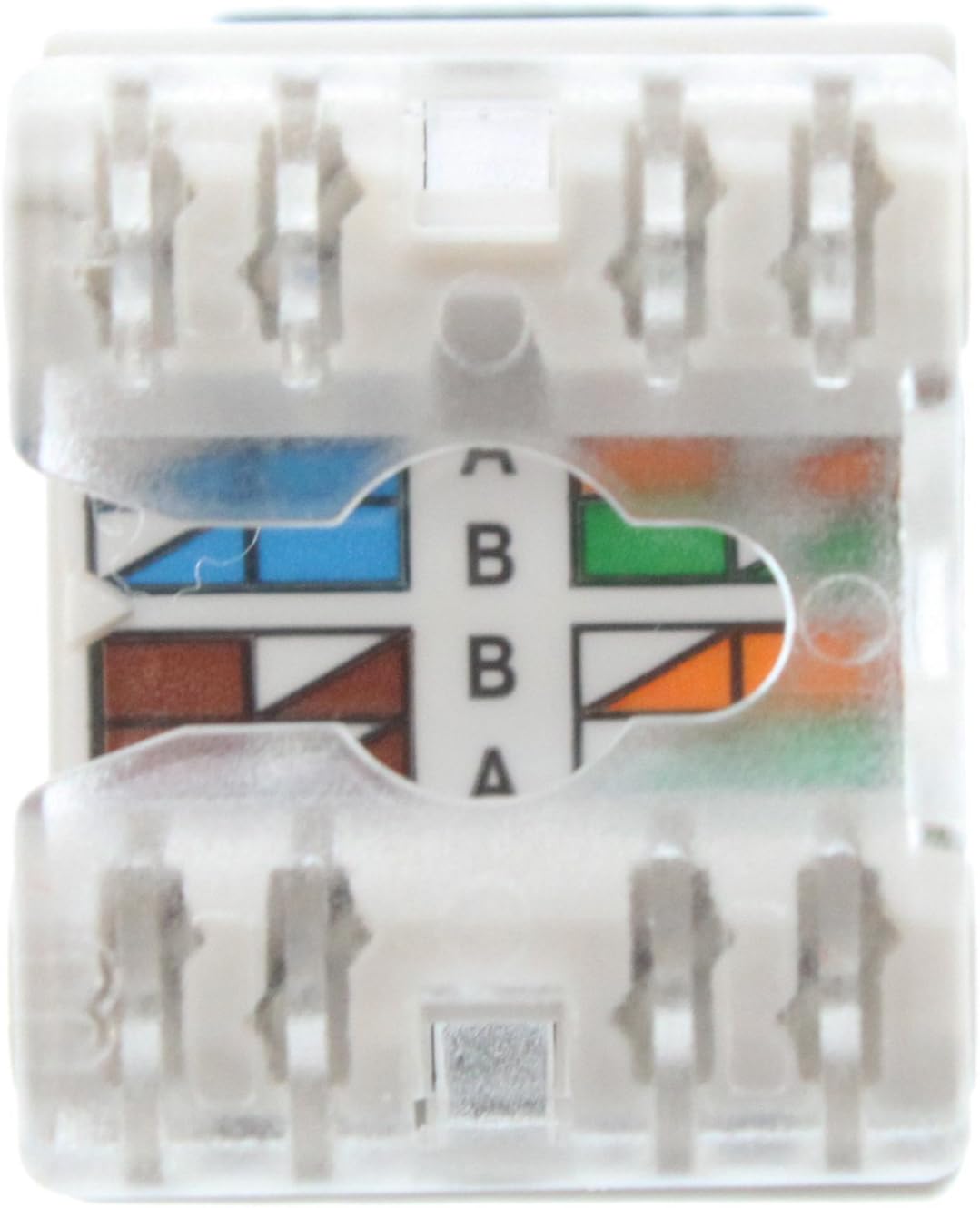 Legrand - OnQ RJ45 Keystone Connector, Keystone Jack for Cat 5e, Works with Multimedia Wallplates to Ensure Secure Wire Termination, Black, WP3450BK