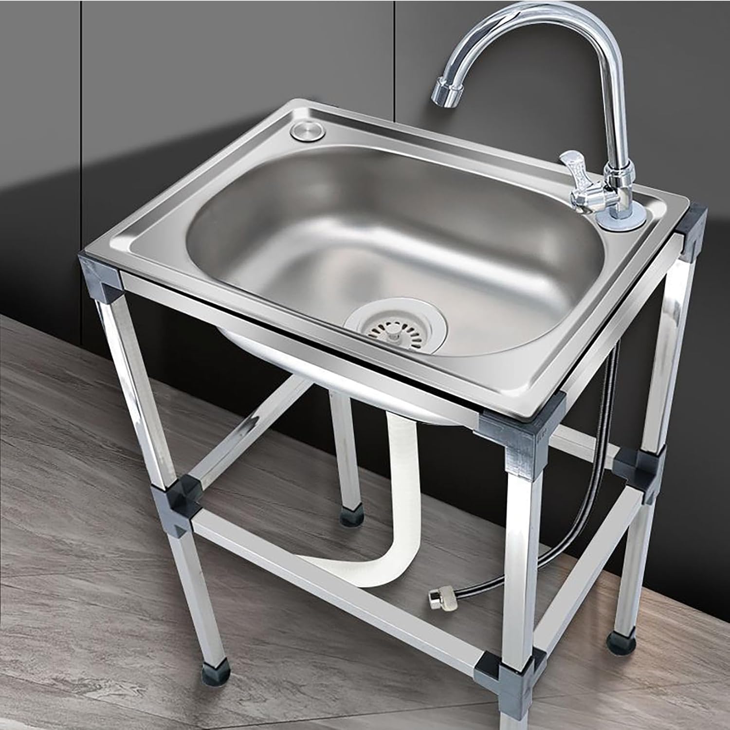 Small Stainless Steel Bathroom Sink with Shelf for Kitchen Amazon.de