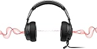 Vista 10 de HP OMEN Blast Headset Auriculares para juegos con micrófono retráctil con cancelación de ruido y sonido envolvente 7.1 Auriculares