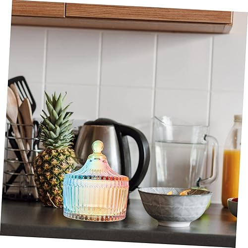 Miniatura 8 de Garneck Tarro de almacenamiento para dulces, café y nueces, tarro de caramelo de Navidad, tarros de azúcar de vidrio, cuenco para dulces con tapa,