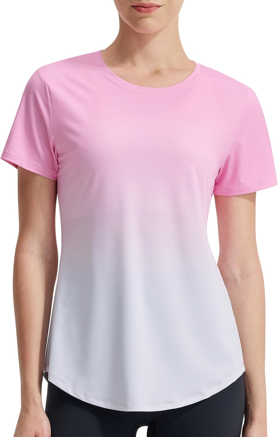 EZRUN Women’s Workout Shirt Quick Dry Gym Athletic Running T-Shirts Short Sleeve Summer Swim Yoga Tops