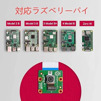 RasTech Raspberry Pi Camera Module Raspberry Pi Camera 5 Megapixels Pi 5/4B/3B+/3B/2B+/ZERO 1.3/ZERO 2W/ZERO W for Raspberry Pi Clear Stand*1, Ribbon Cable*3