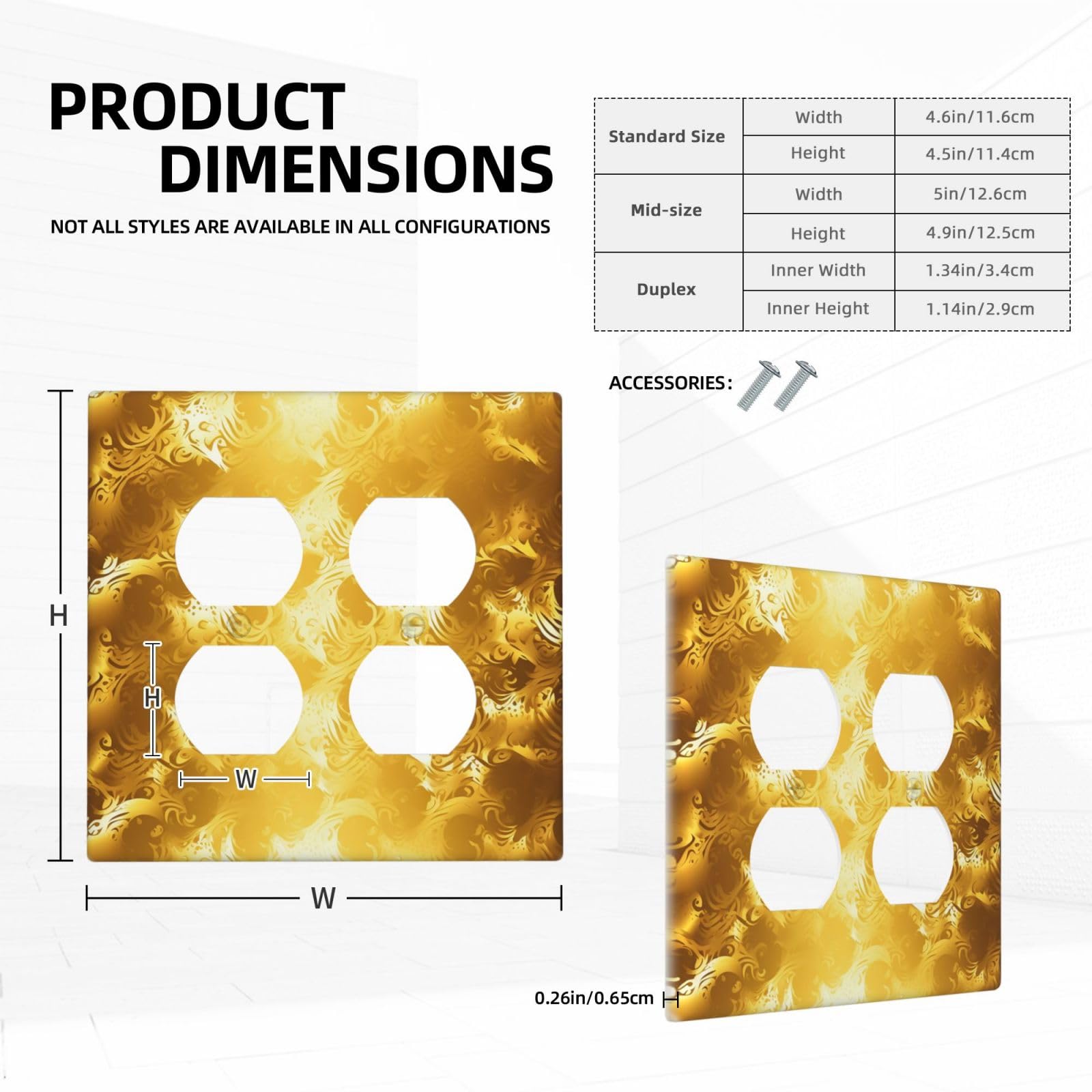 Stick On Light Switch Cover 2 Pack Decorative Light Switch Covers ...