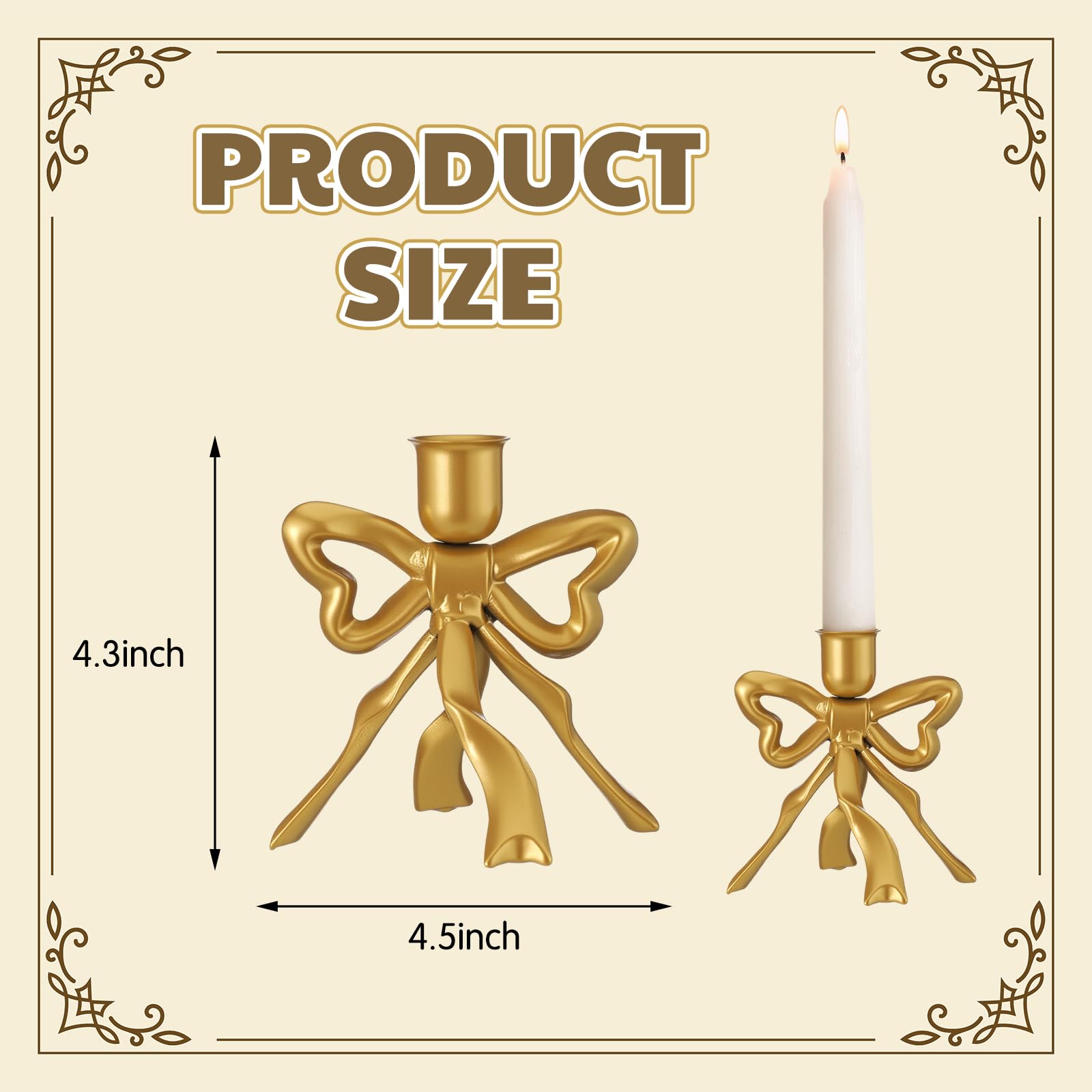 Sacré Small Black Metal Taper Candle Holder By Athena Calderone