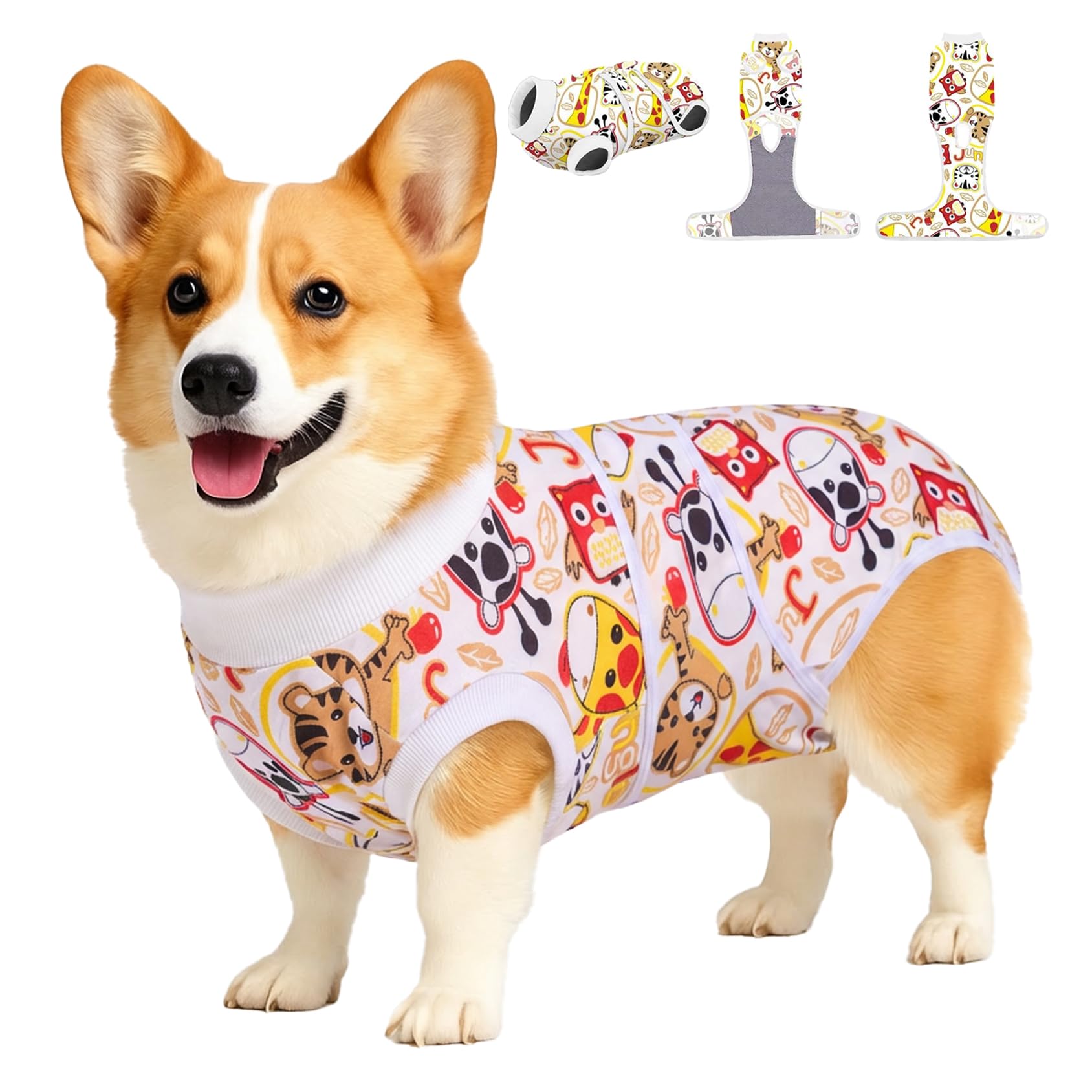 Combinaison de protection pour chien PetWarm anti-léchage plaies