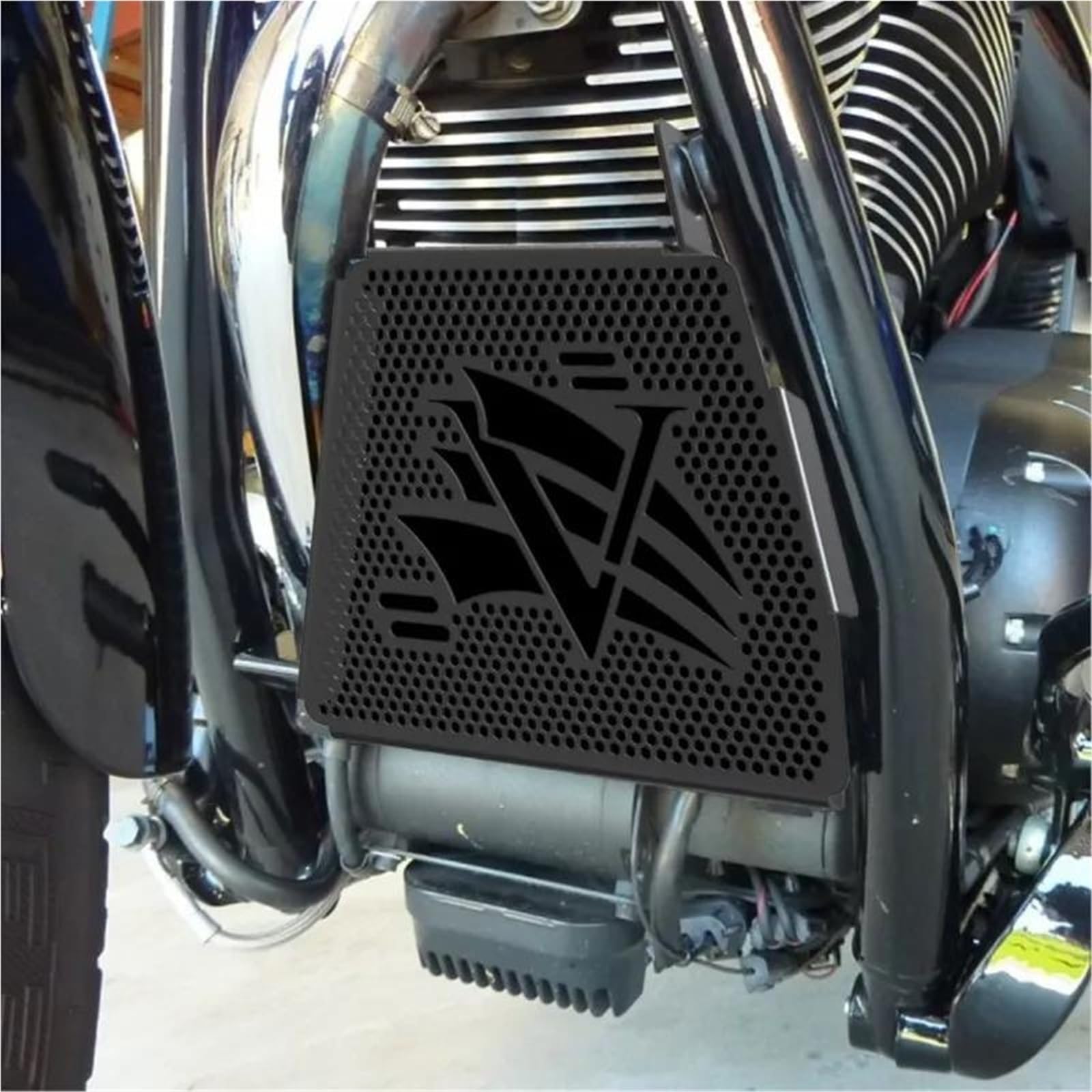 Dla Victory Vegas 8 BALL Low Ness Zness 2008-2024 Osłona Motocykla Chłodnica Grill Motocyklowe Osłona Chłodnicy(A)