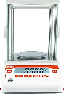 UXILAII SCIENTIFIC Analytical Balance 1mg Precision Lab Scale gn DWT Unit 0.001g Digital Analytical Scale RS232 Interface Laboratory Electronic Balance LCD Display with Glass Windshield (320g/0.001g)