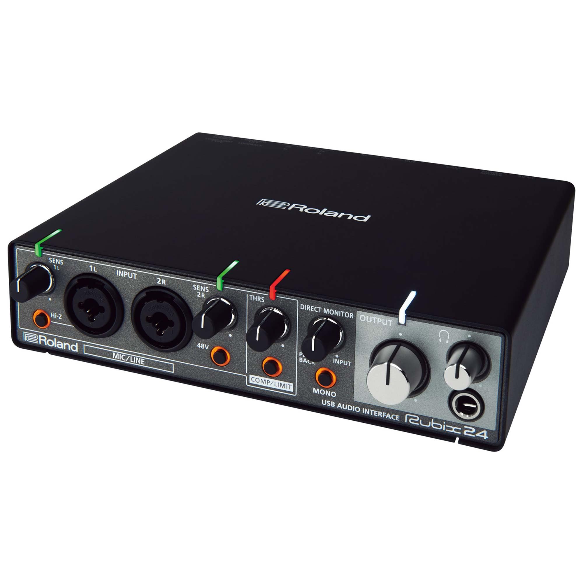 Interface audio USB Roland Rubix24 2 In-4 Out | Son haute résolution | Enregistrement de micros, guitares, claviers et autres | Compacte & robuste | Compatible Mac, PC & iPad