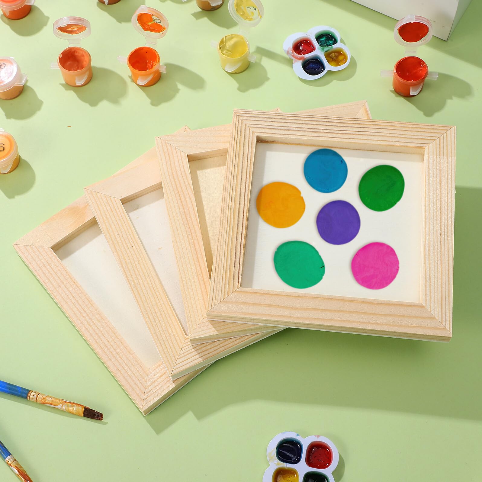 Amazon.co.jp: HAPINARY 未完成の木製額縁10個セット 絵画用木枠 写真