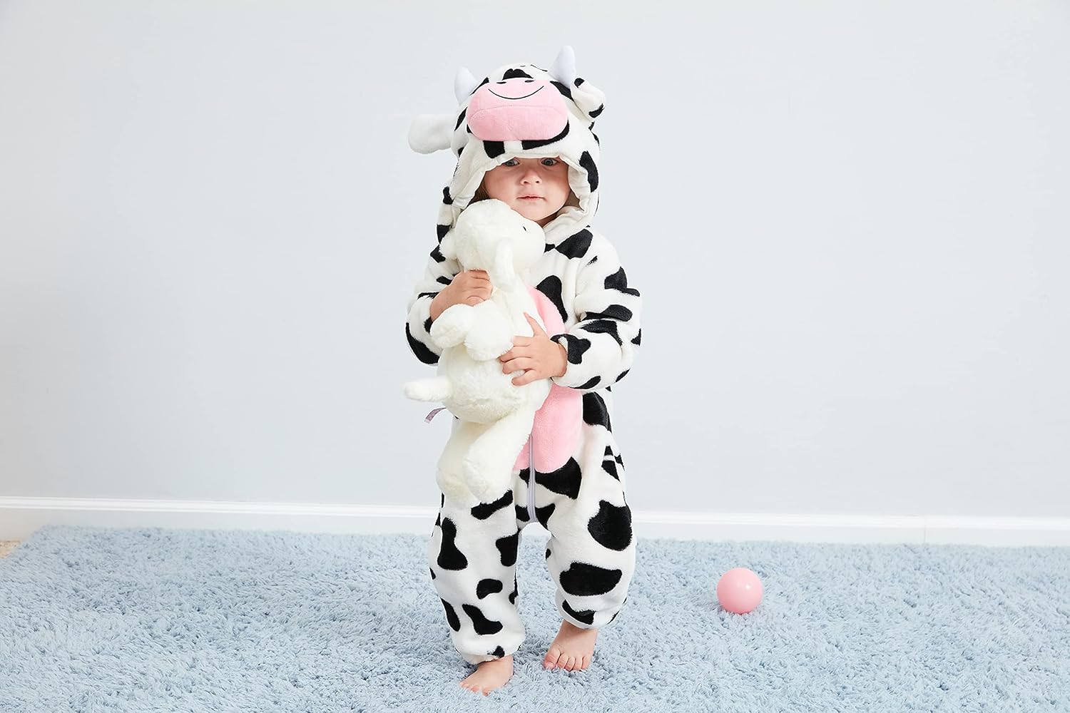 Dream cosplay Unisex Baby Costume,Baby Flannel Animal Halloween Home Clothing - Image 3
