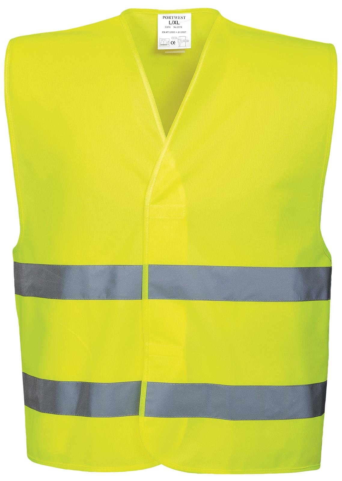 Portwest Hi-vis Two Band Chaleco de Alta Visibilidad Unisex adulto (Pack de 1)