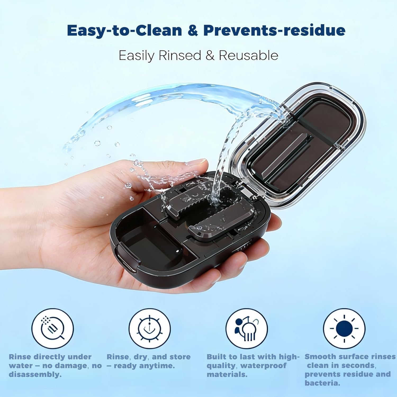 Pill Cutter for Cutting Multiple Pills, 1/2 1/3 Pill Splitter for Large, Small and Tiny Pills, with Improved Sharp Blade, Storage Organizer, Accurate Centering Alignment Device