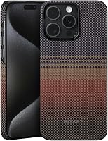 pitaka iPhone 15 Pro Max Tok MagSafe Kompatibilis, Ultra Vékony Aramid Szálból Készült Védőtok Kamera Védelemmel 1