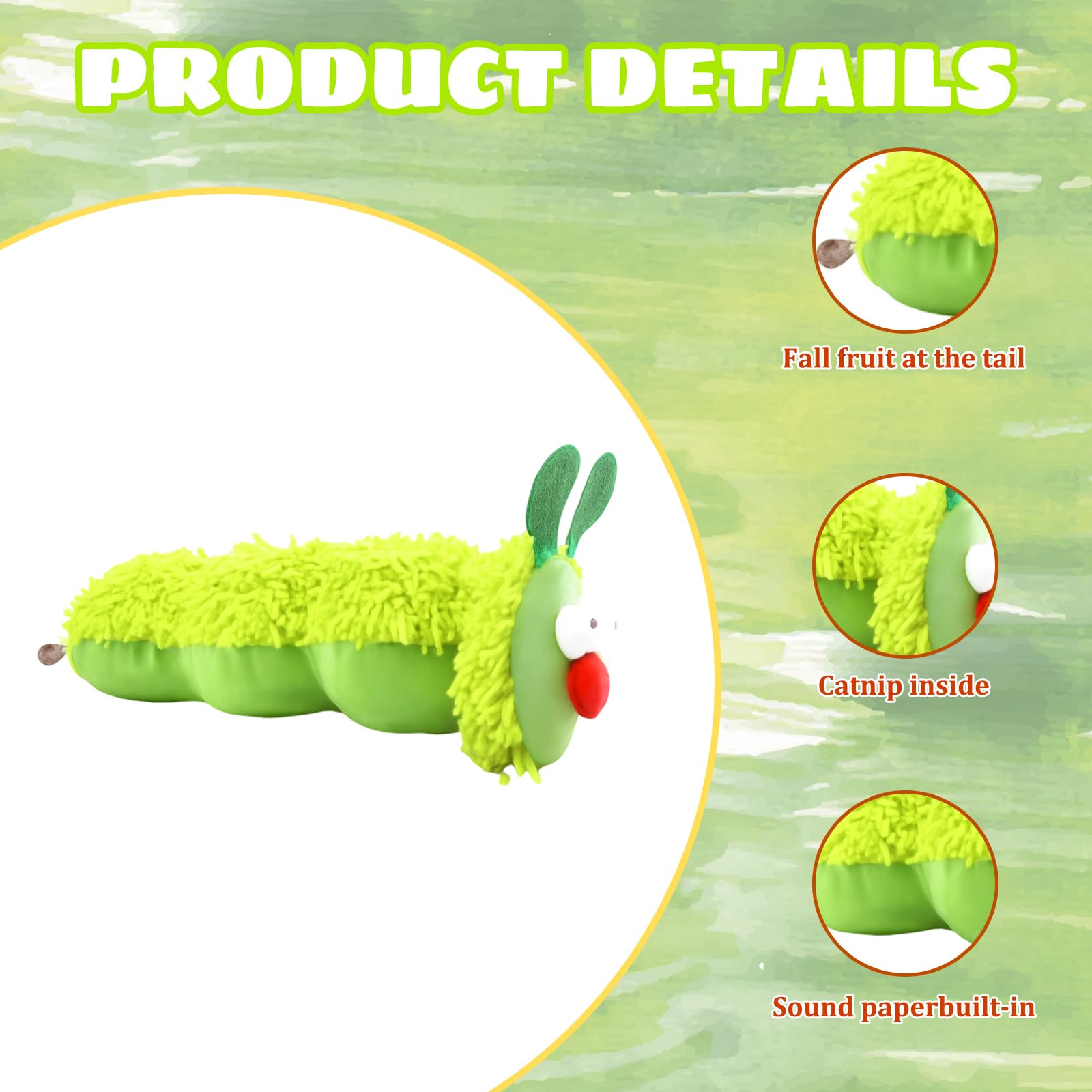 GZGRYTRC 2Pcs Cat Toys, Catnip Toys for Cats Interactive Cat Toy with Catnip - Image 3