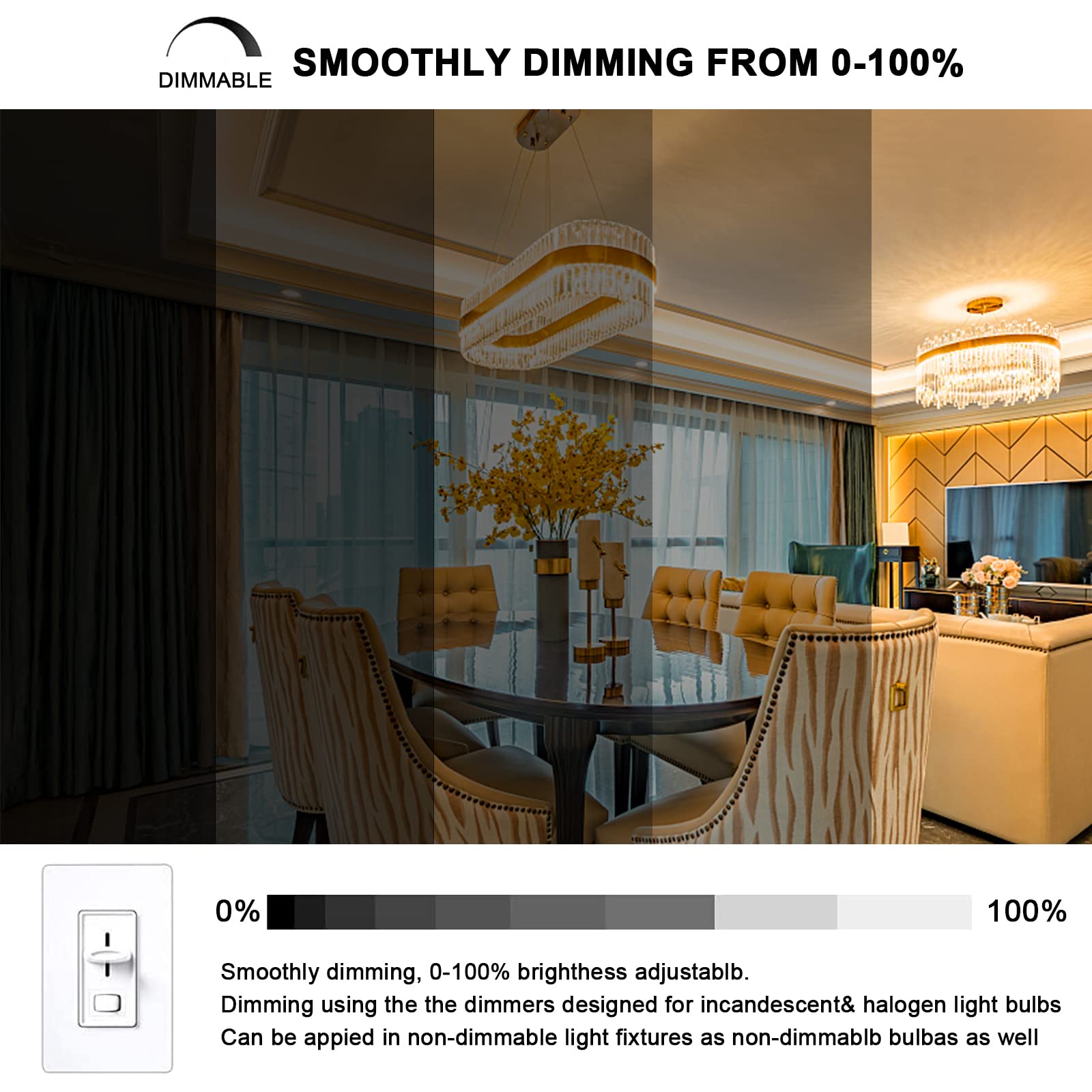 VITUNOV G9 Halogen Bulbs 40W 120V (12 Pack) - Dimmable Warm White 2700K T4 JCD Light Bulbs For Chandeliers & Lamps - View #7
