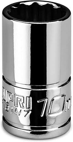 Miniatura 6 de Capri Tools CP16152 Enchufe poco profundo de 0.591 in, 14 pulg. Drive, 12 puntos, métrico