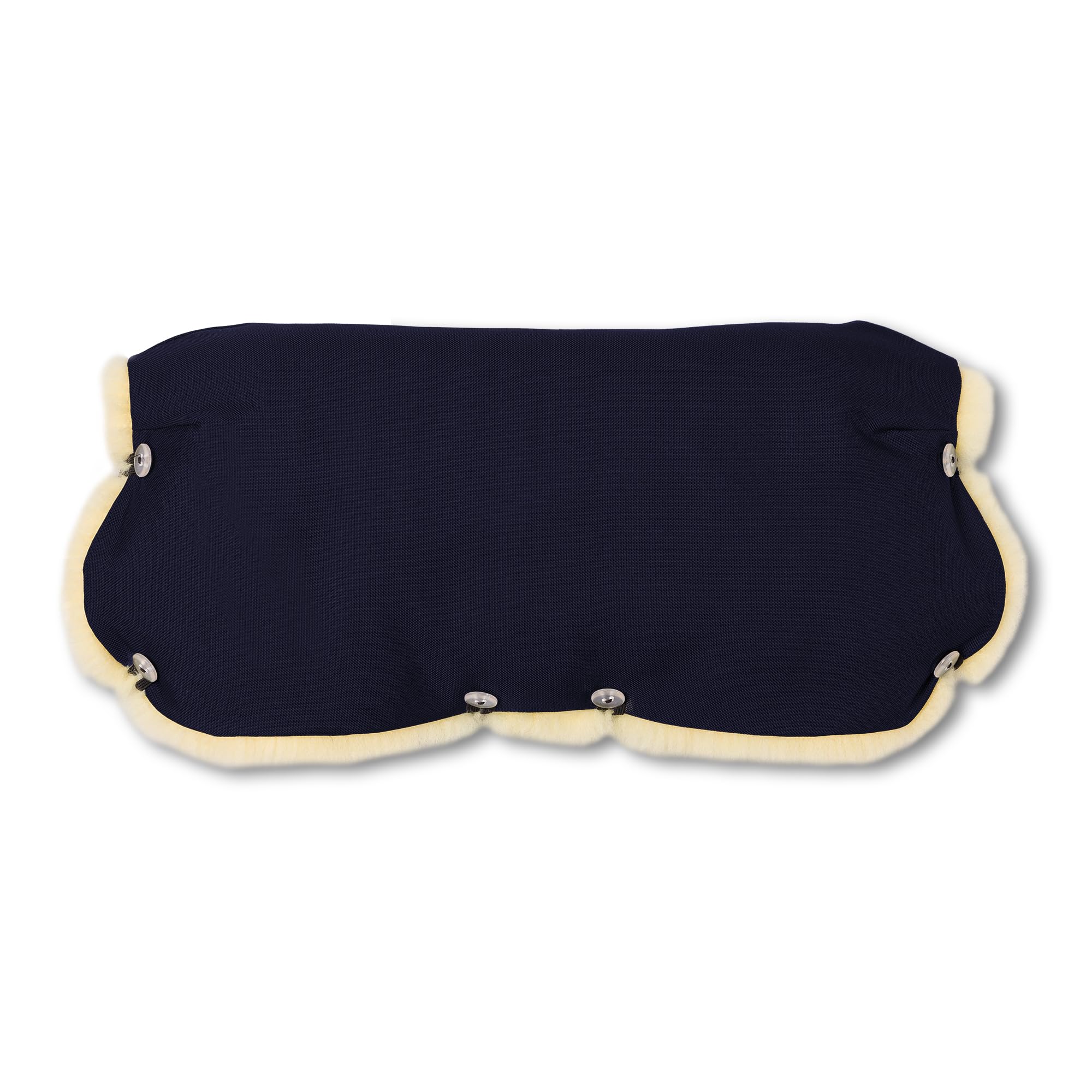 Hofbrucker seit 1948 Manoplas para el carrito (piel de cordero) Azul Oscuro Única